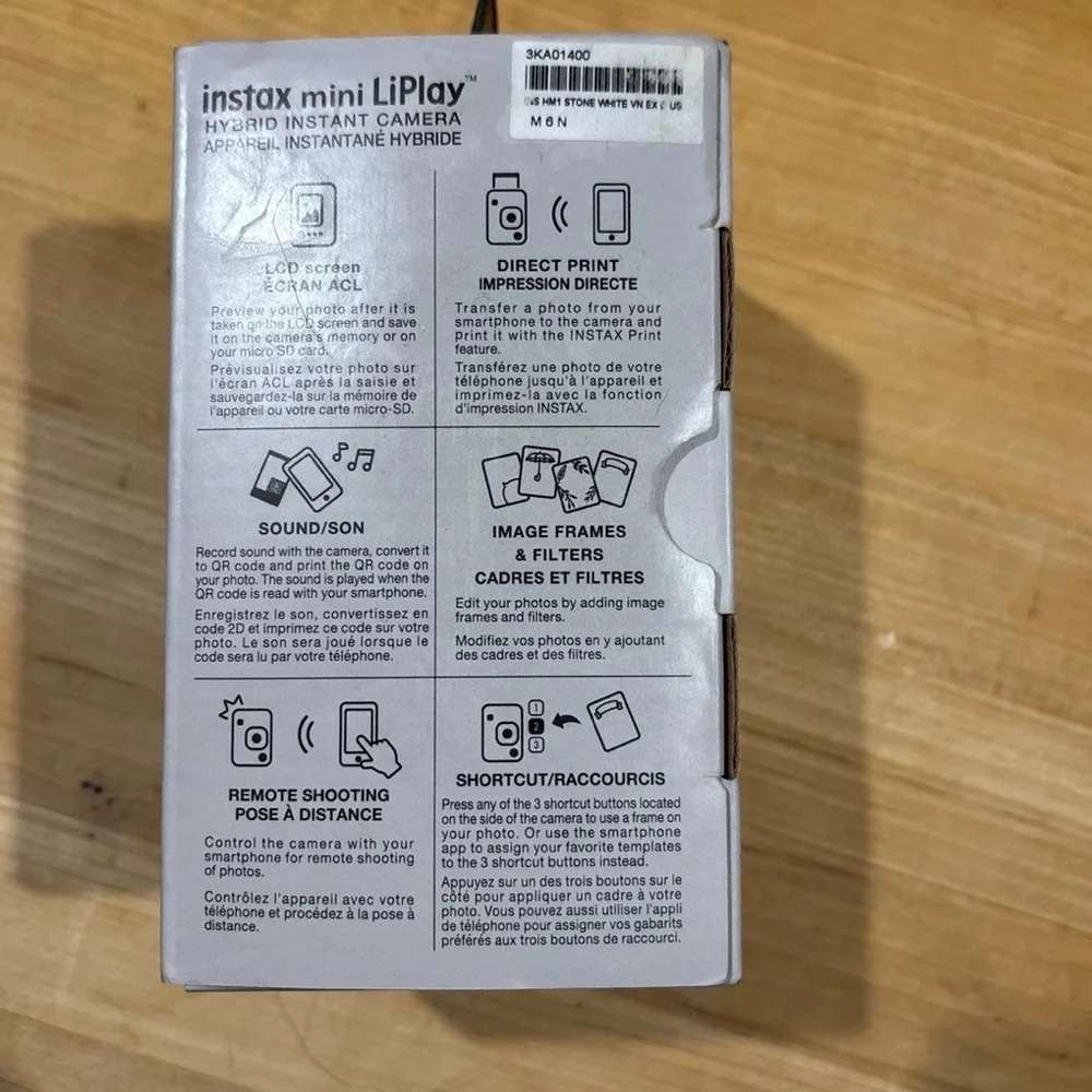 Fujifilm Instax Mini LiPlay Hybrid Camera - White